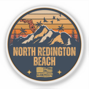 Pegatina Playa North Redington, Florida