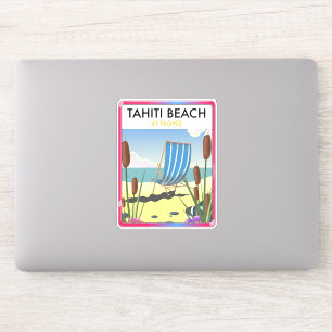 Pegatina Playa Tahití st tropez
