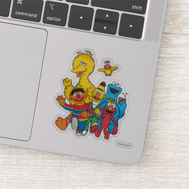 Pegatina Plaza Sésamo 123 (Detalle)