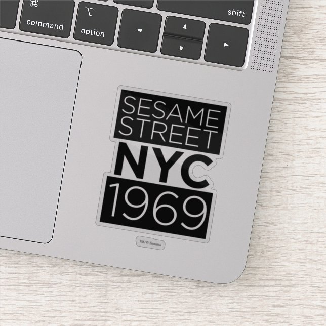 Pegatina Plaza Sésamo NYC (Detalle)