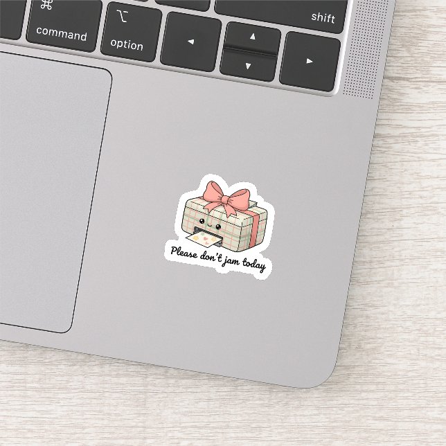 Pegatina Please Don’t Jam Today Sticker | Cute Printer (Detalle)