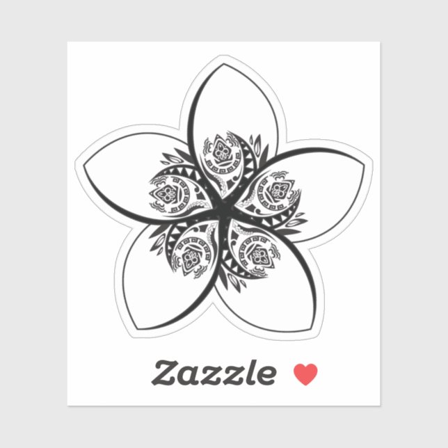 Pegatina plumeria (Hoja)