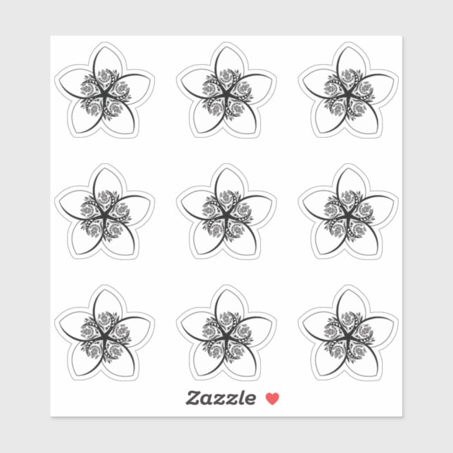 Pegatina plumeria (Hoja)