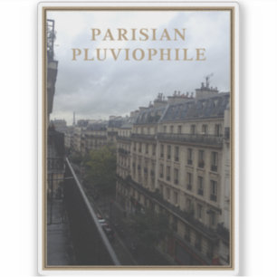 Pegatina Pluviófilo parisino