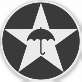 Pegatina Pluviófilo Star v2 (blanco)