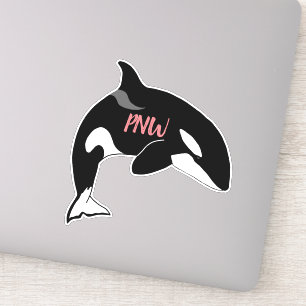 Pegatina PNW Pacific Northwest Killer Whale Orca