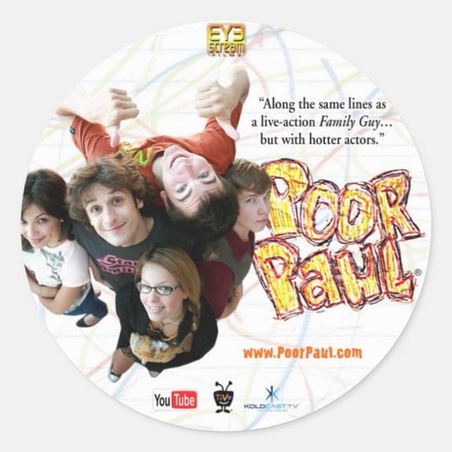 Pegatina pobre de Paul (Anverso)