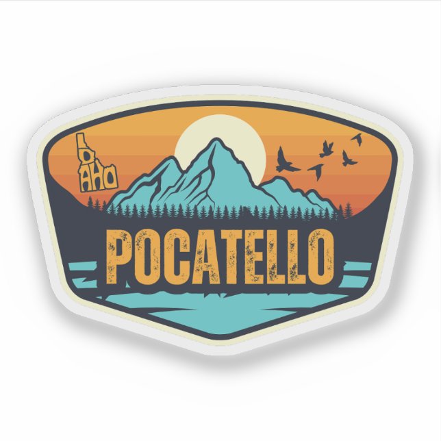 Pegatina Pocatello, Idaho (Anverso)