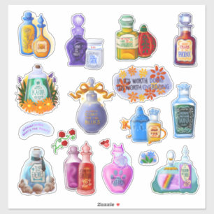 Pegatina Pociones Mágicas Hoja de Stickers