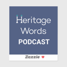 Pegatina Podcast Palabras Patrimonio