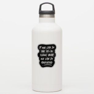 Pegatina Podemos hacer cualquier cosa inspiradora en blanco