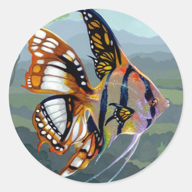 pegatina "Poissons Volants: Étude I" (Anverso)