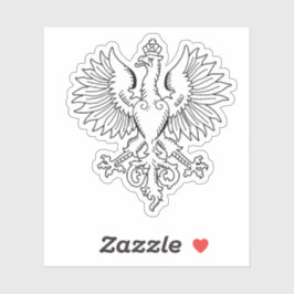 Pegatina Poland's White Eagle Contemporary State Emblem 