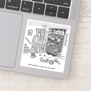 Pegatina Policía antidisturbios arremete contra una propied