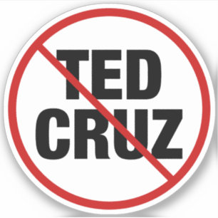Pegatina Política anti Ted Cruz Texas-demócrata