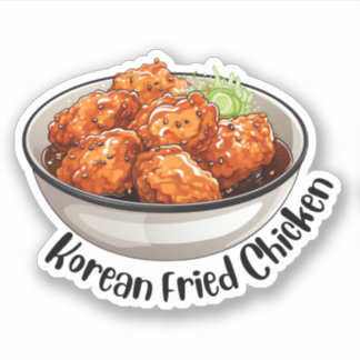 Pegatina Pollo frito coreano