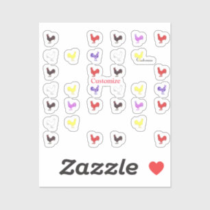 Pegatina Pollo Hens Thunder_Cove