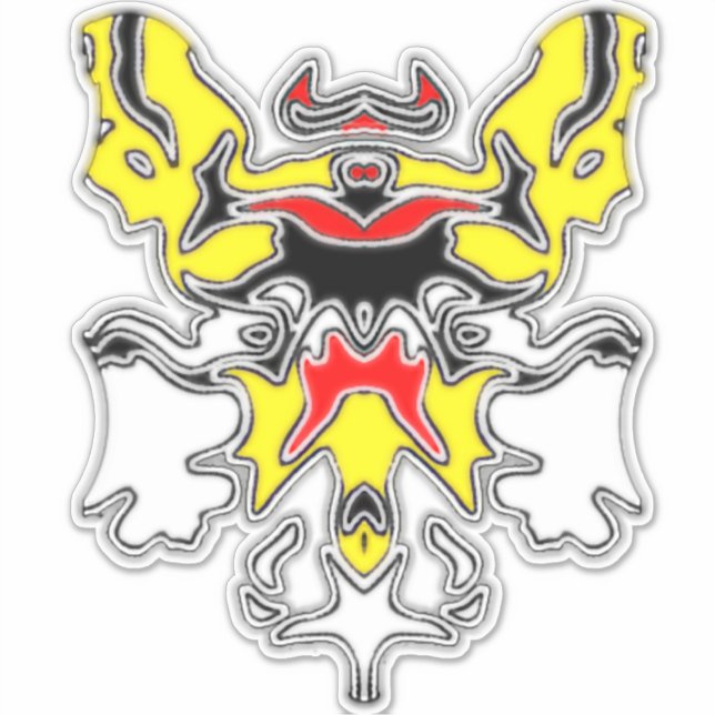 Pegatina Pollo malo 5 (Anverso)