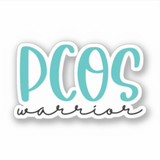 Pegatina Polycystic Ovary Syndrome Awareness, PCOS Warrior