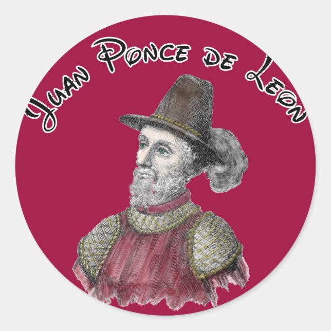 Pegatina Ponce de Leon (Anverso)