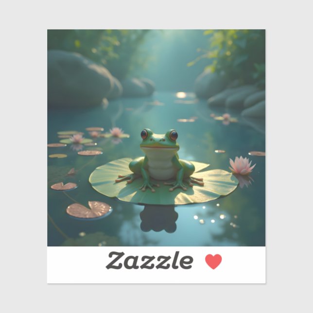 Pegatina Pond Sentinel - Square Vinyl (Hoja)