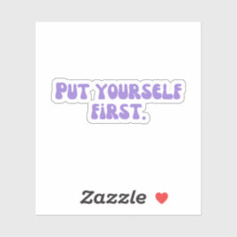 Pegatina Ponerse primero