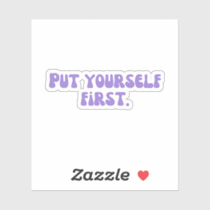 Pegatina Ponerse primero