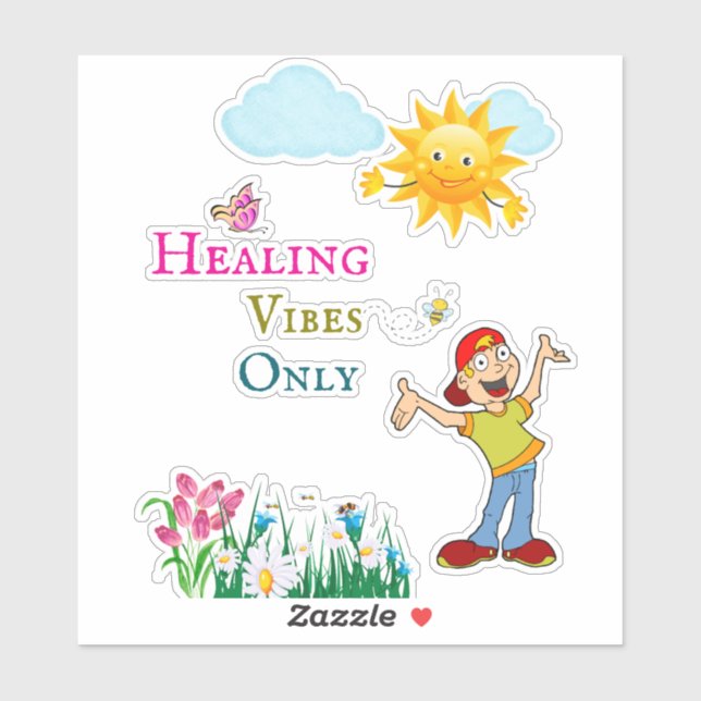 Pegatina Ponte bien pronto (Hoja)