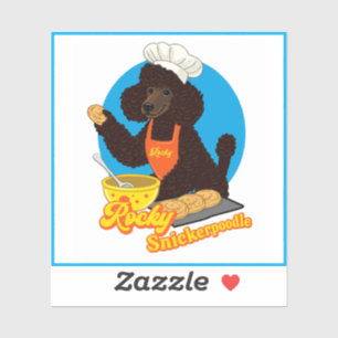 Pegatina Poodle Rocky Mofletes
