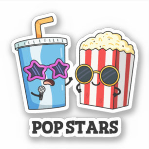 Pegatina Pop Stars Funny Snack Pun