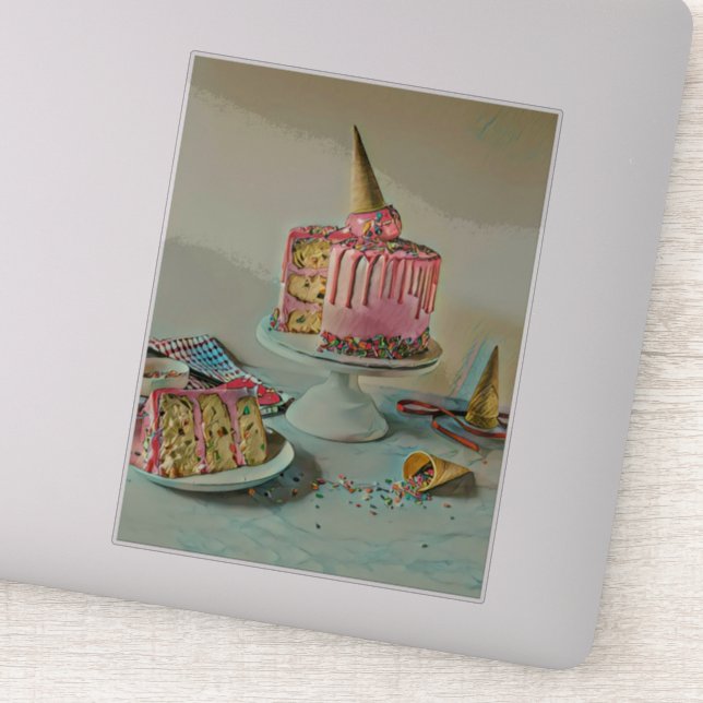 Pegatina Popsicina de helado retro (Detalle)