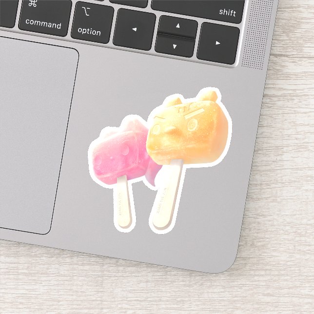 Pegatina Popsicles de caracteres (Detalle)