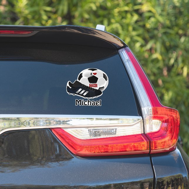 Pegatina Popular soccer design template (Lado del coche)