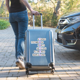 Pegatina Por amor a los viajes europeos