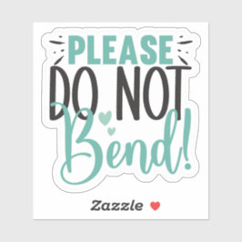 Pegatina Por favor, no doblar