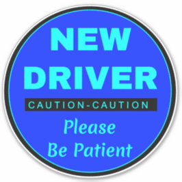 Pegatina Por Favor Sea Paciente "Conductor Nuevo" - Precauc