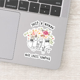 Pegatina Por su pequeño y lindo camping Trailer