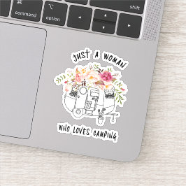 Pegatina Por su pequeño y lindo camping Trailer