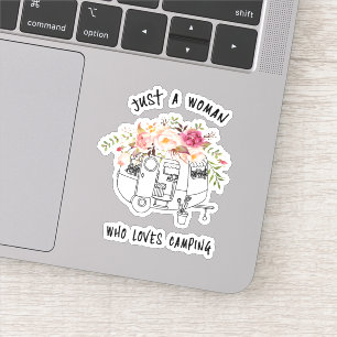 Pegatina Por su pequeño y lindo camping Trailer