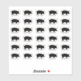 Pegatina Pork Wedding Place Card Food Meal Menu Choice