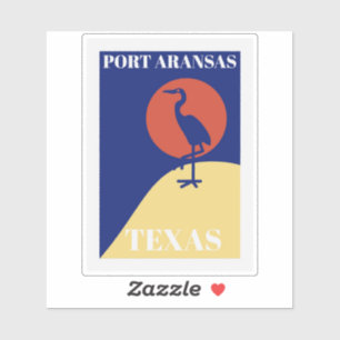 Pegatina Port Aransas Texas