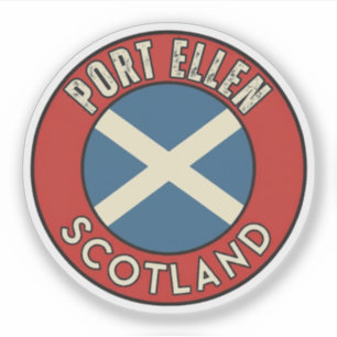 Pegatina Port Ellen, Escocia
