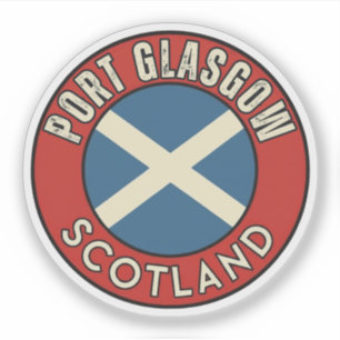 Pegatina Port Glasgow, Escocia