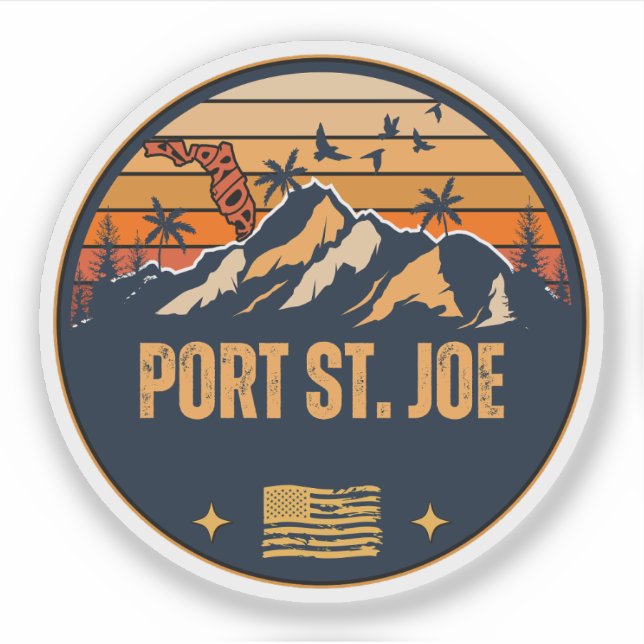 Pegatina Port St. Joe, Florida  (Anverso)