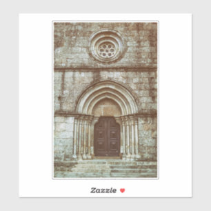 Pegatina Portal gótico medieval de Santiago de Antas
