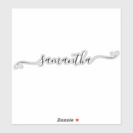 Pegatina Portátil con nombre de firma de plegado de corte