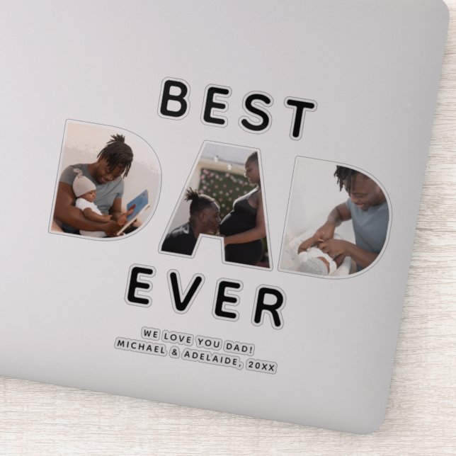 Pegatina Portátil fotográfico de cumpleaños personalizado d (Detalle)