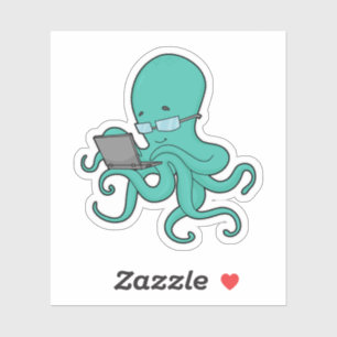 Pegatina Portátil Octopus