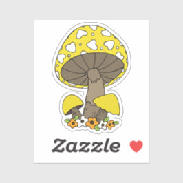 Pegatina Portátil para hongos amarillos