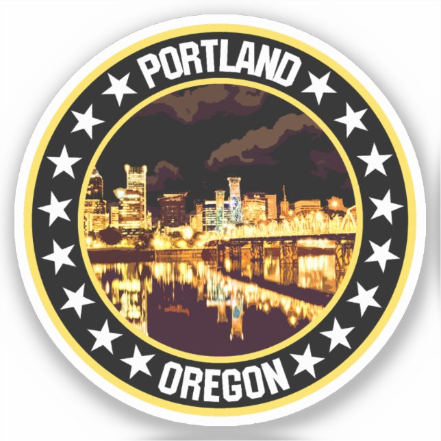 Pegatina Portland (Anverso)